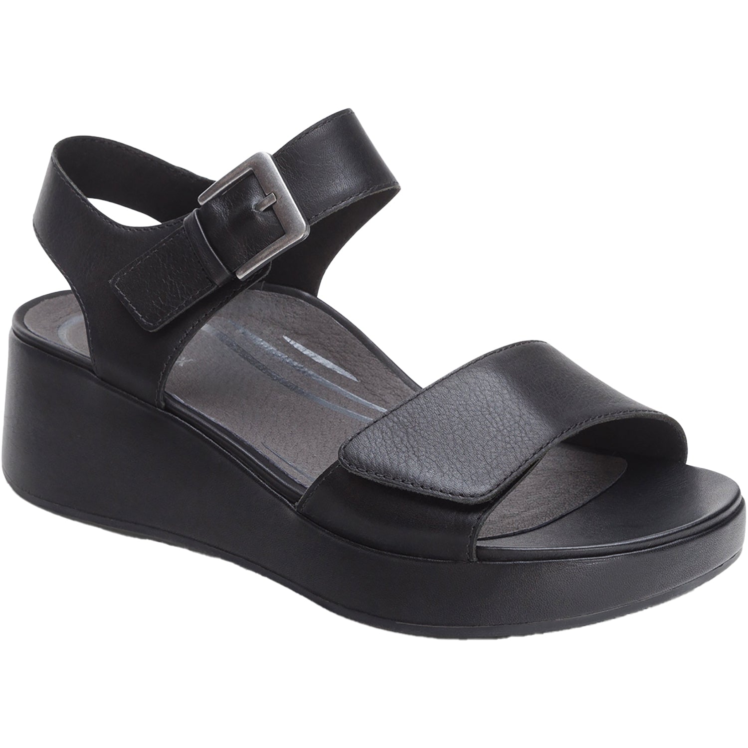 Womens Aetrex Women's Aetrex Ariel Black Leather Black