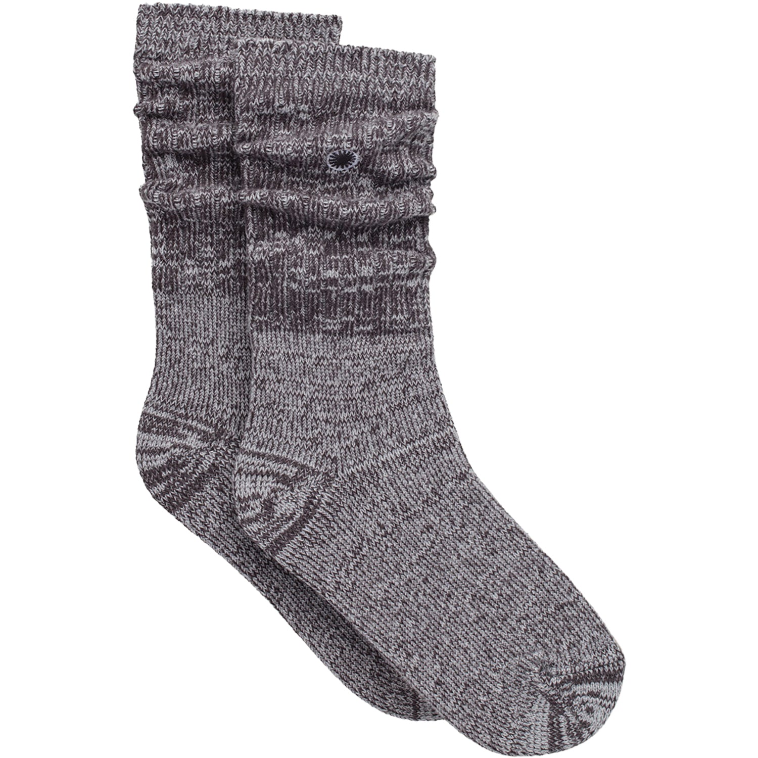 Womens Ugg Women's UGG Rib Knit Slouchy Crew Sock Nightfall Nightfall