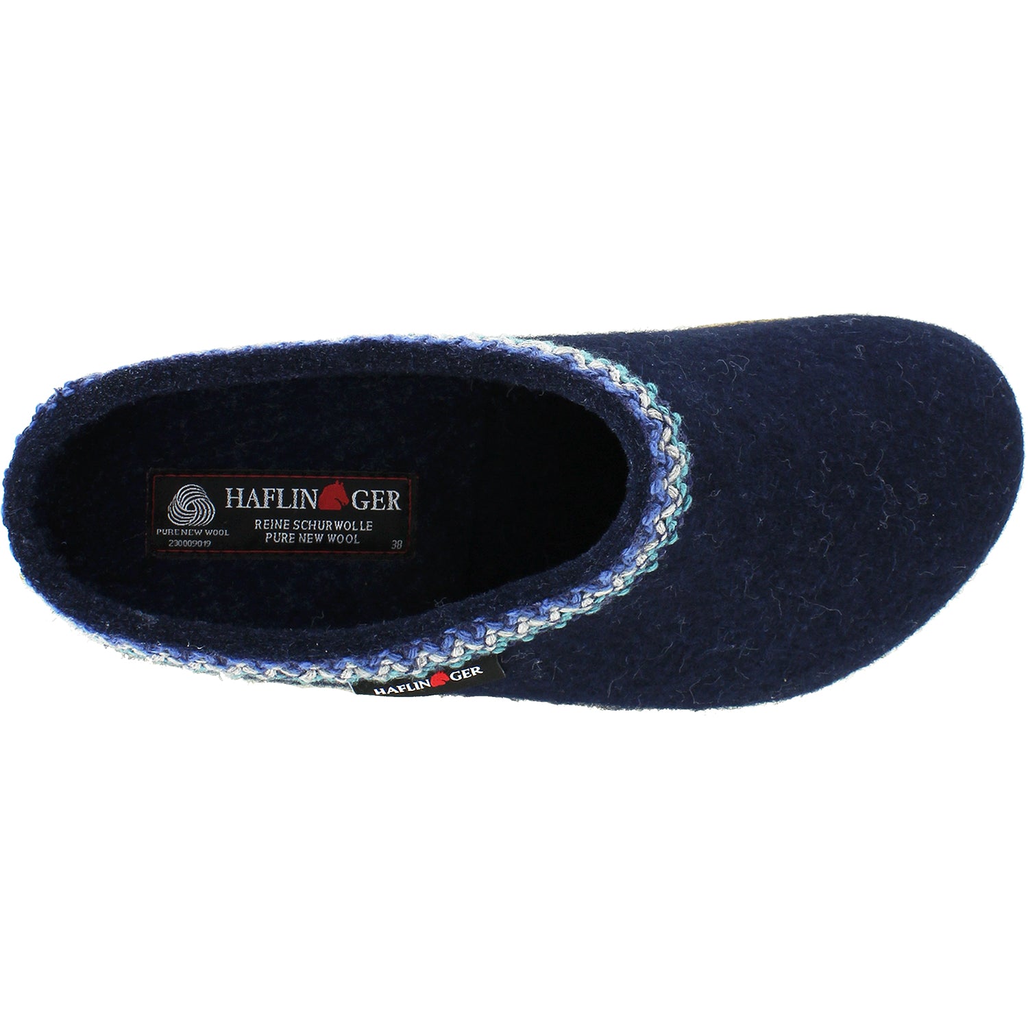 Unisex Haflinger Unisex Haflinger Zig Zag Captains Blue Wool Captains Blue Wool