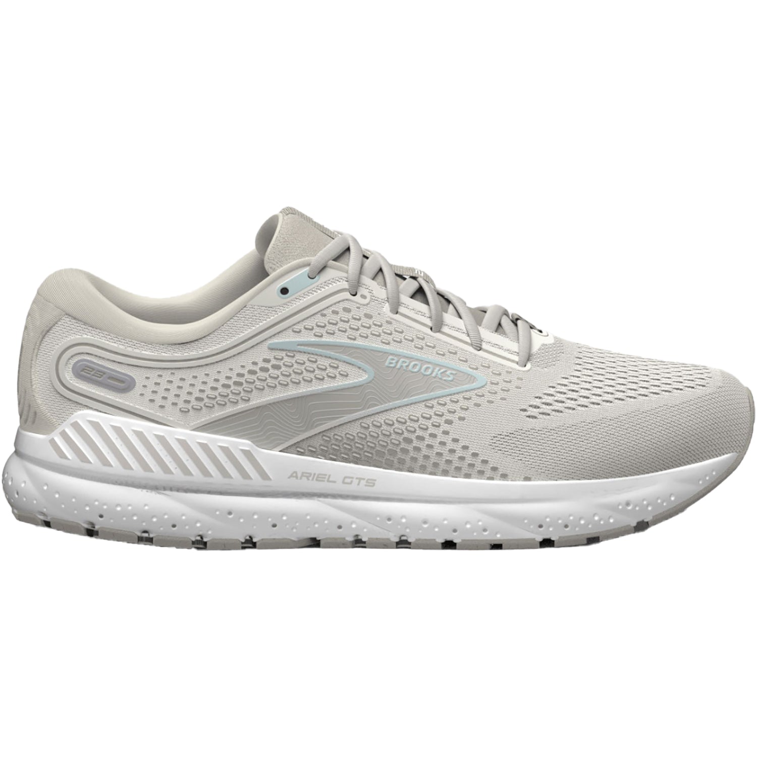 Womens Brooks Women's Brooks Ariel GTS 23 Chateau Grey/White Sand Mesh Chateau Grey/White Sand Mesh