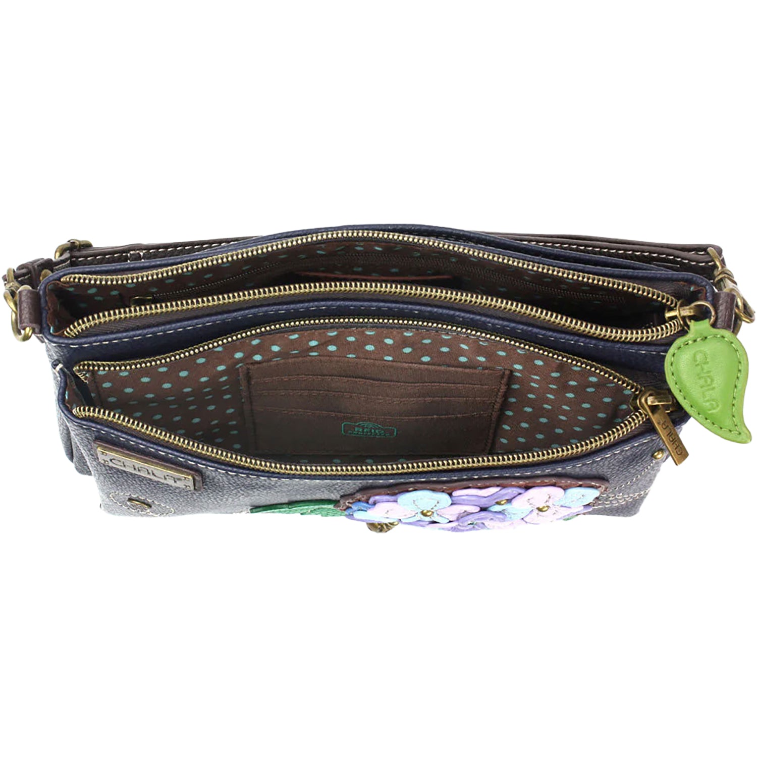Unisex Chala Chala Hydrangea Deluxe Crossbody Navy Synthetic Navy Synthetic