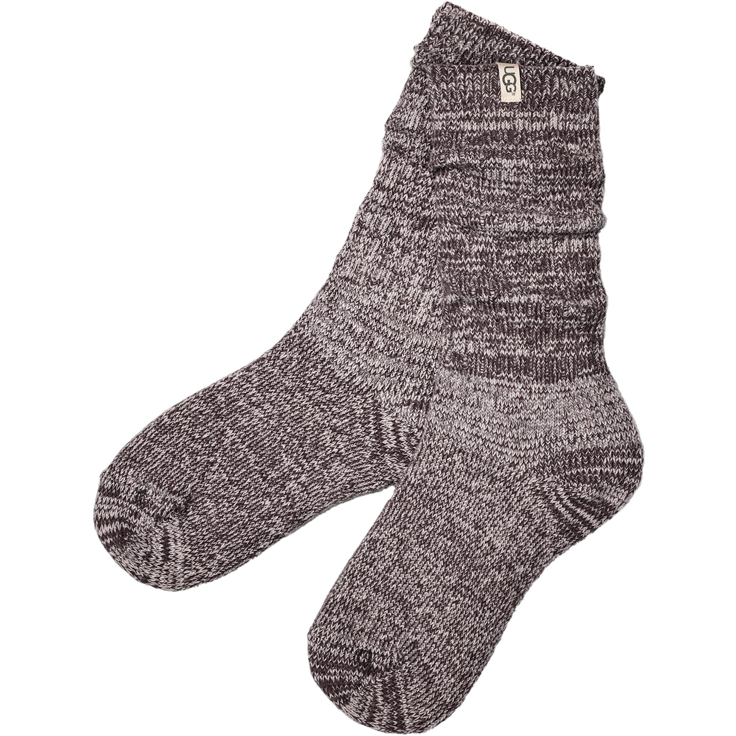 Womens Ugg Women's UGG Rib Knit Slouchy Crew Sock Nightfall Nightfall