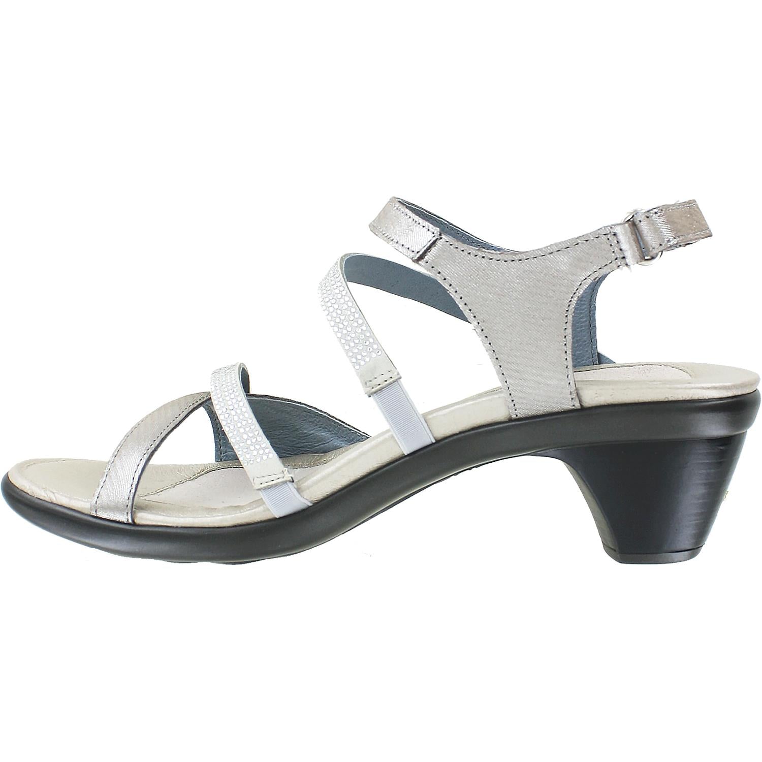 Womens Naot Women's Naot Innovate Silver Threads Leather Silver Threads Leather