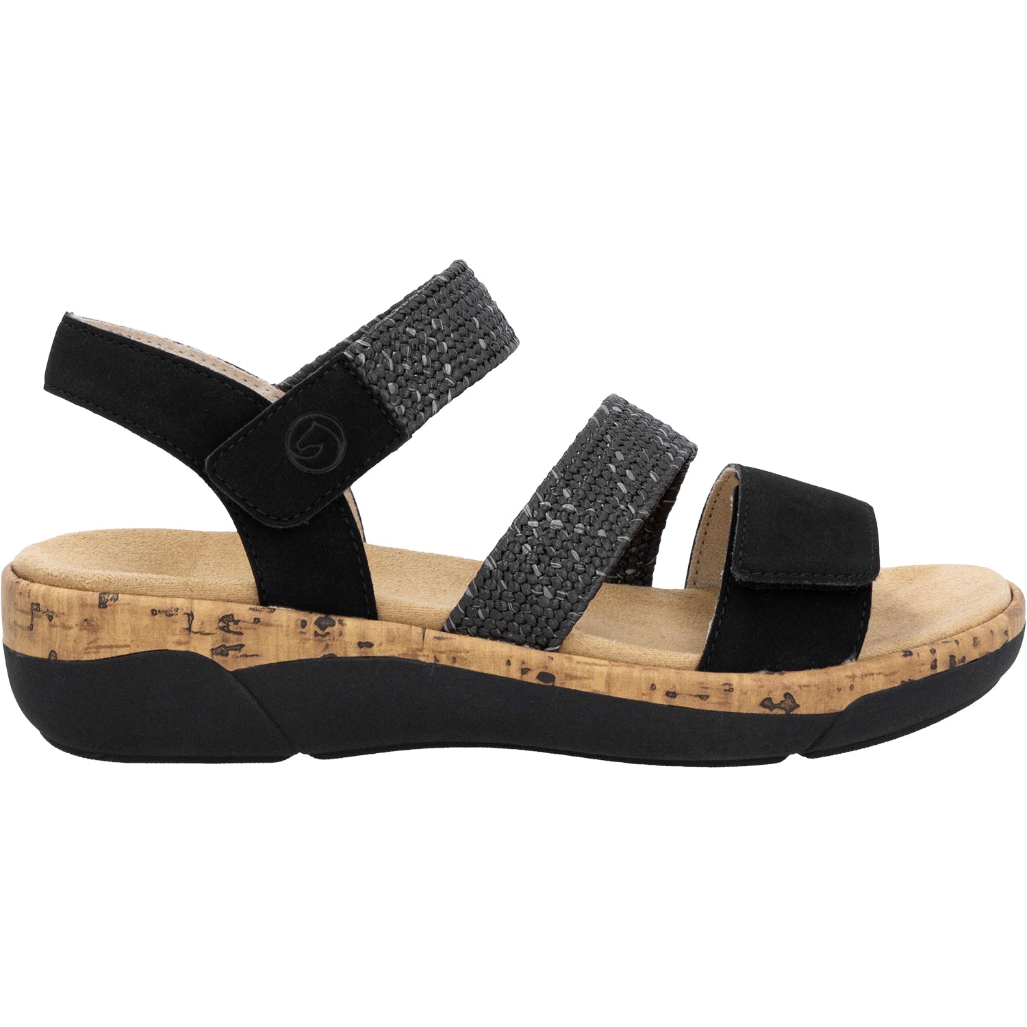 Womens Remonte Women's Remonte R6861-02 Black Woven Stretch Black Woven Stretch