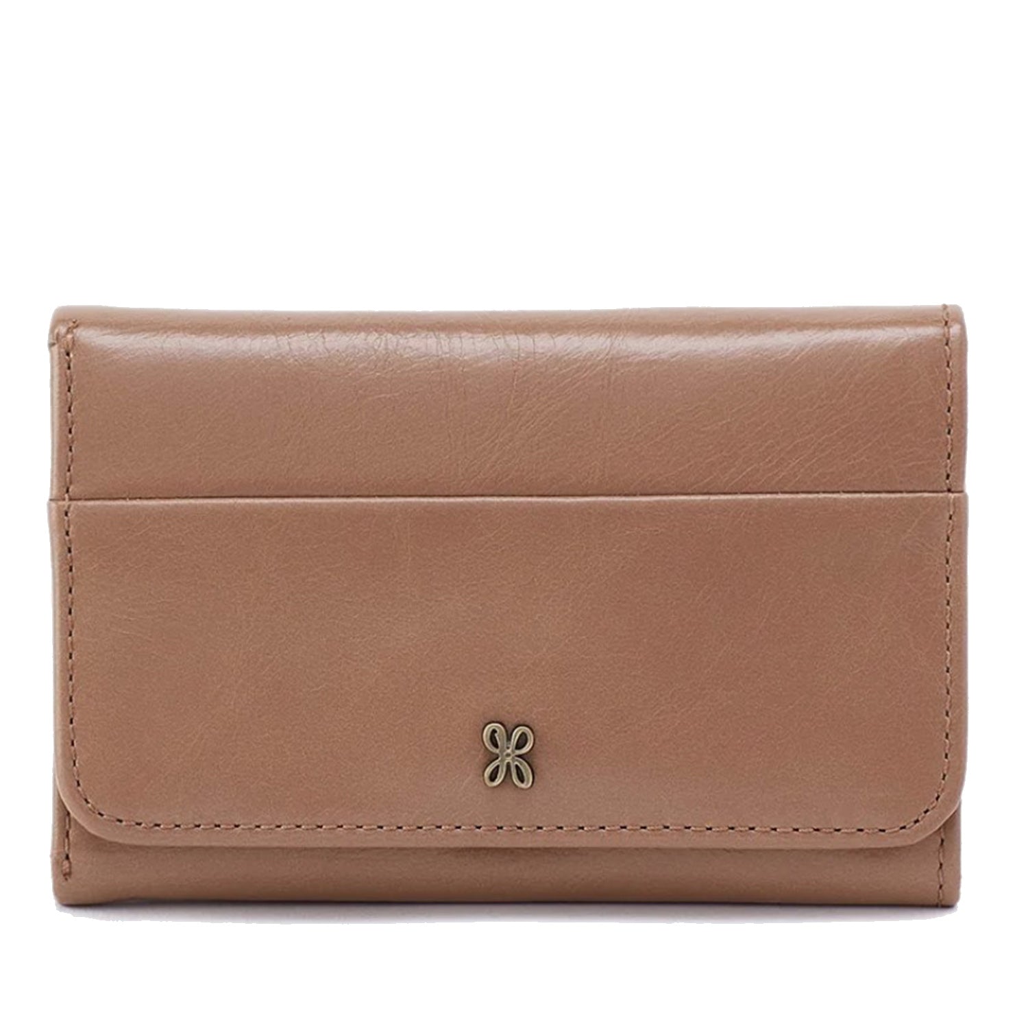 Womens Hobo Hobo International Jill Trifold Wallet Polished Cashmere Polished Cashmere