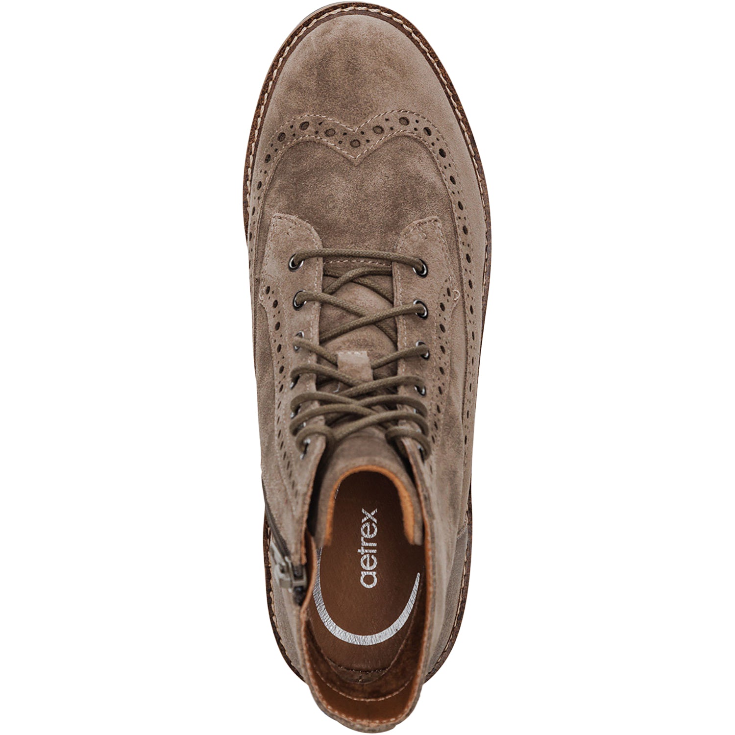 Womens Aetrex Women's Aetrex Margot Taupe Suede Taupe Suede