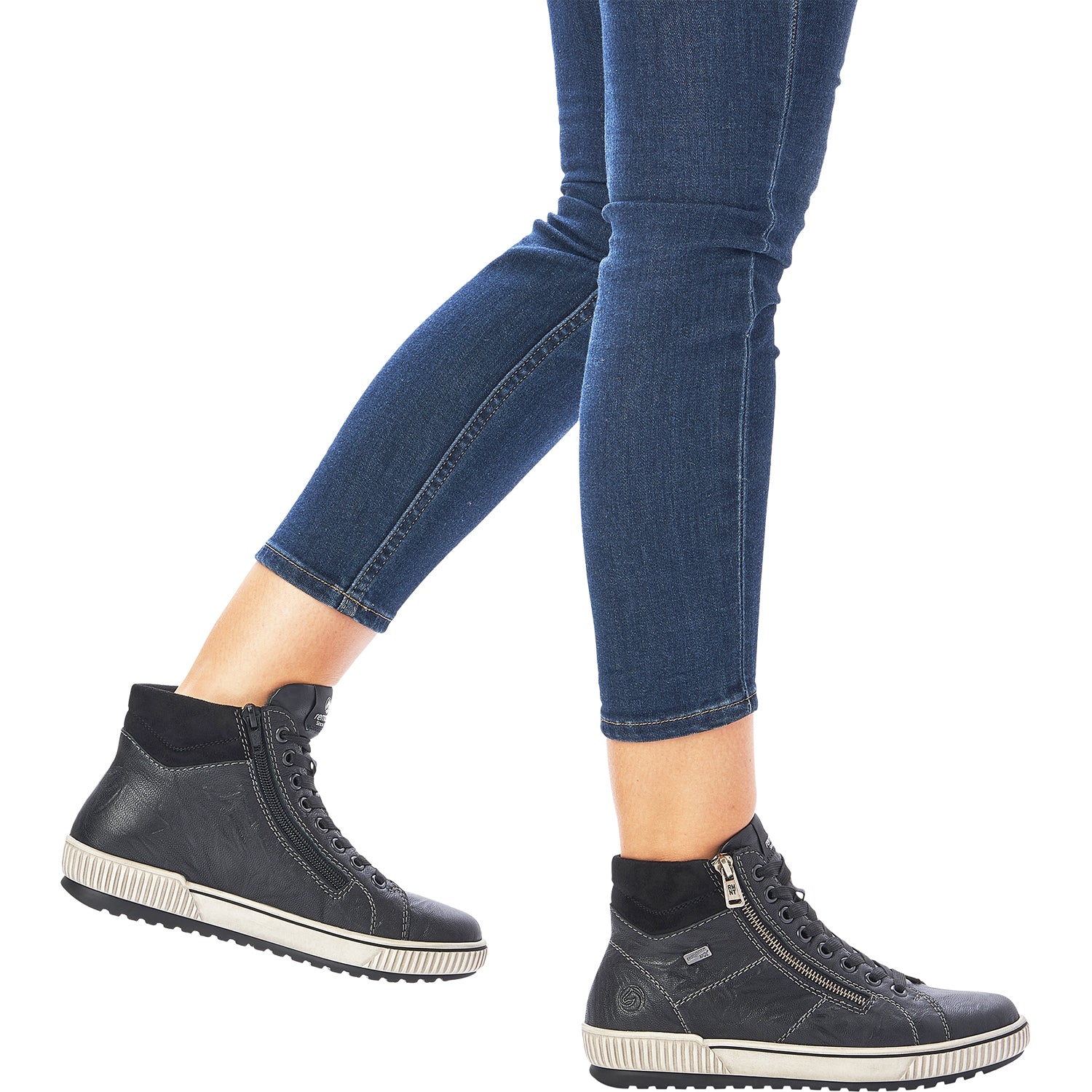 Womens Remonte Women's Remonte D0772-01 Maditta 72 Black Leather Black Leather