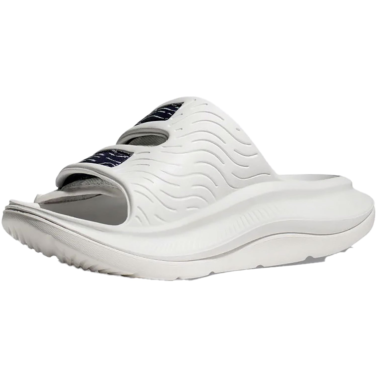 Unisex Hoka one one Unisex Hoka Ora Luxe White/Bellwether Blue White/Bellwether Blue Ariaprene