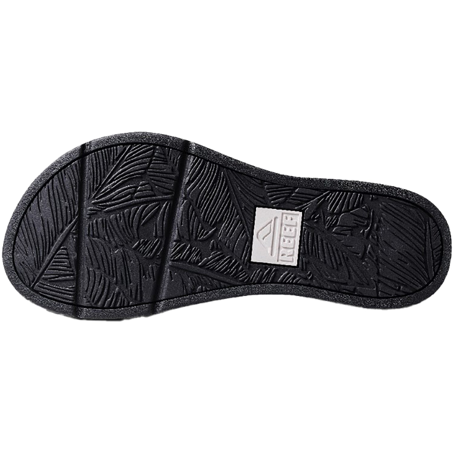 Womens Reef Women's Reef Santa Ana Black/White Synthetic Black/White Synthetic