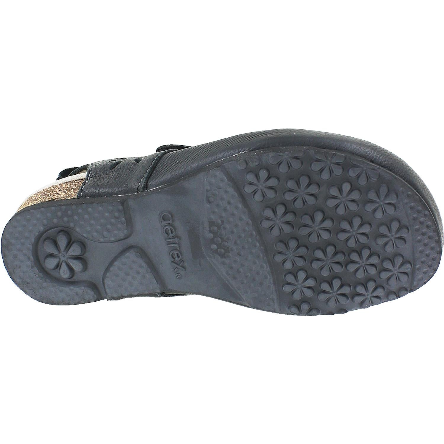 Womens Aetrex Women's Aetrex Cheryl Black Leather Black Leather