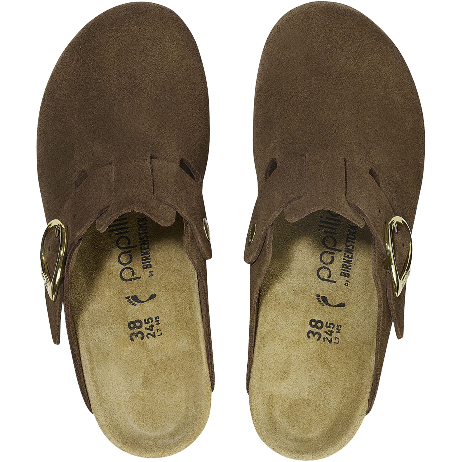 Womens Birkenstock Women's Birkenstock Papillio Fanny Dark Tea Suede Dark Tea Suede