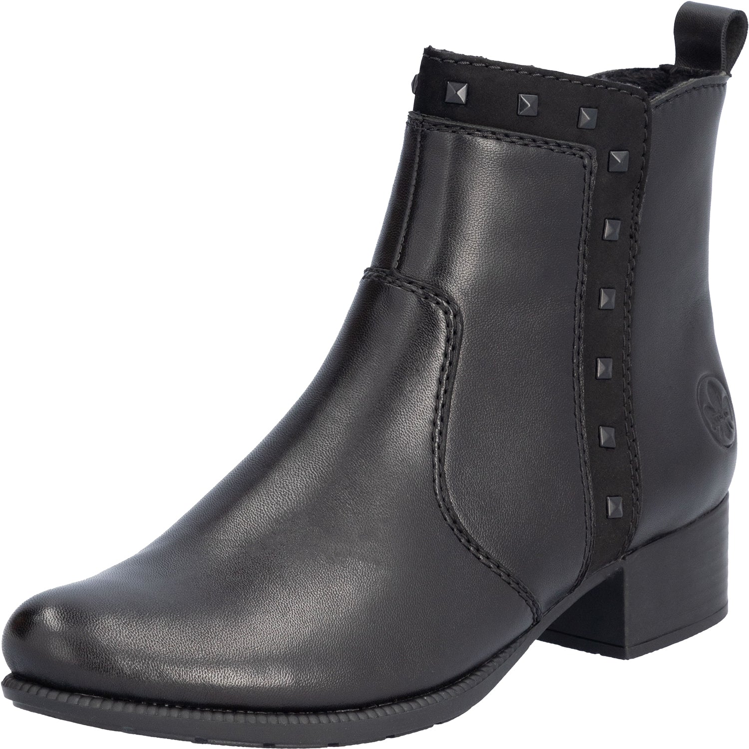 Womens Rieker Women's Rieker 78657-00 Black/Black/Black Leather Black/Black/Black Leather
