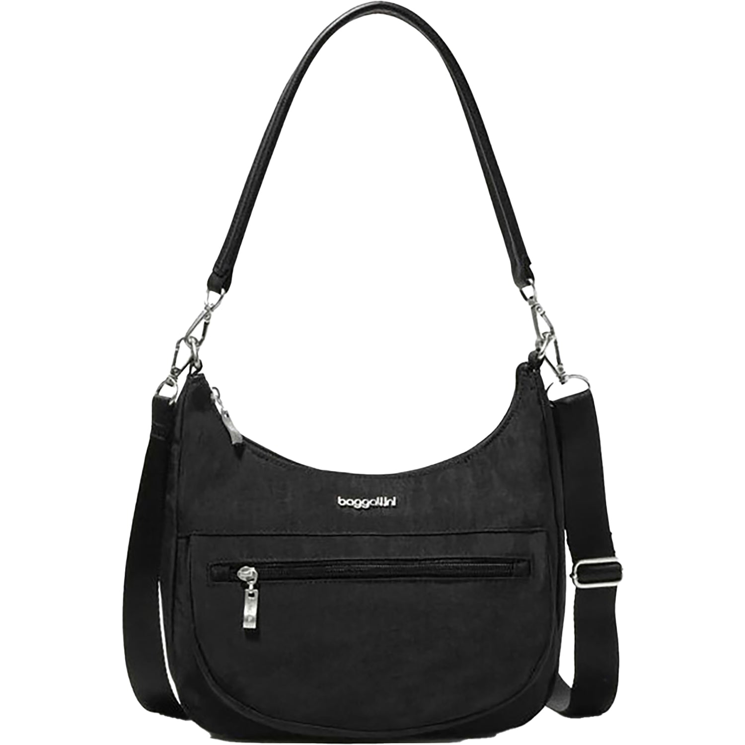 Womens Baggallini Baggallini Modern Pocket Half Moon Bag Black Synthetic Black Synthetic