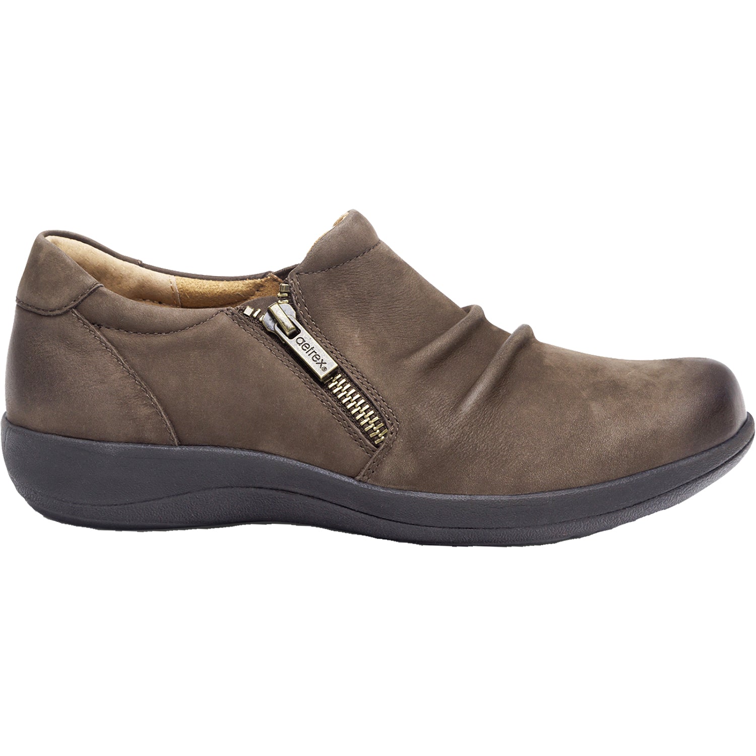 Womens Aetrex Women's Aetrex Katie Dark Earth Leather Dark Earth Leather