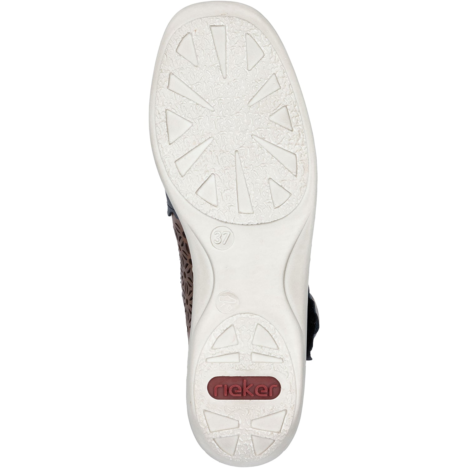 Womens Rieker Women's Rieker 413G4-14 Pazifik/Mogano Leather Pazifik/Mogano Leather