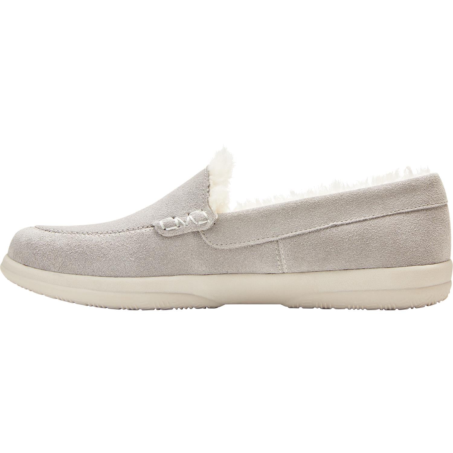 Womens Vionic Women's Vionic Lynez Slippers Light Grey Suede Light Grey Suede