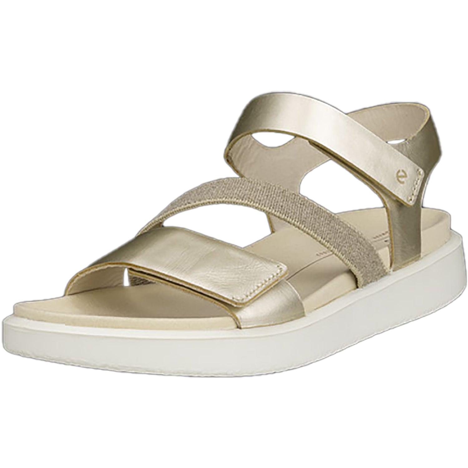 Womens Ecco Women's Ecco Flowt Pure White Gold Pure White Gold