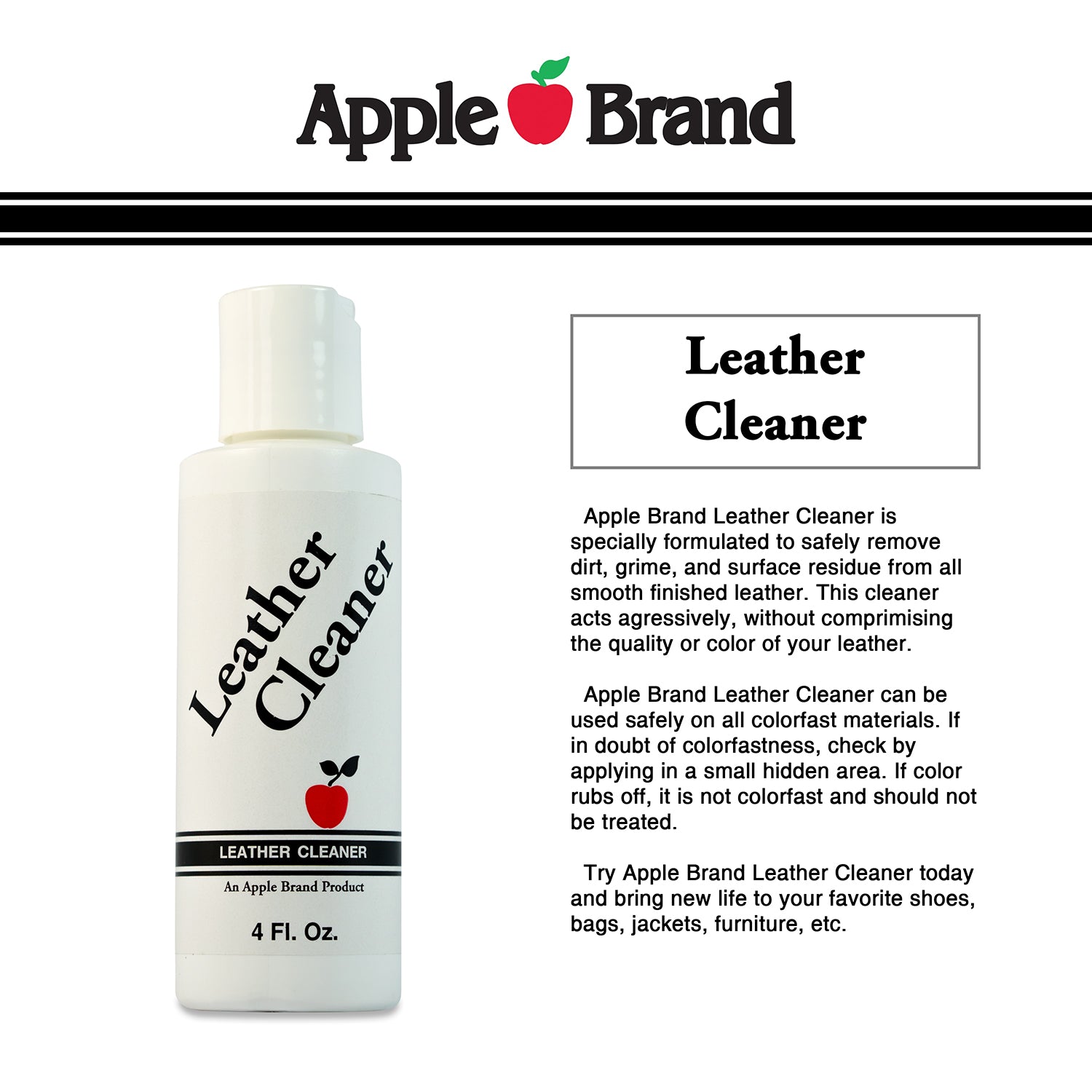 Unisex Apple Unisex Apple Leather Care Leather Conditioner 8oz Bottle Liquid Liquid