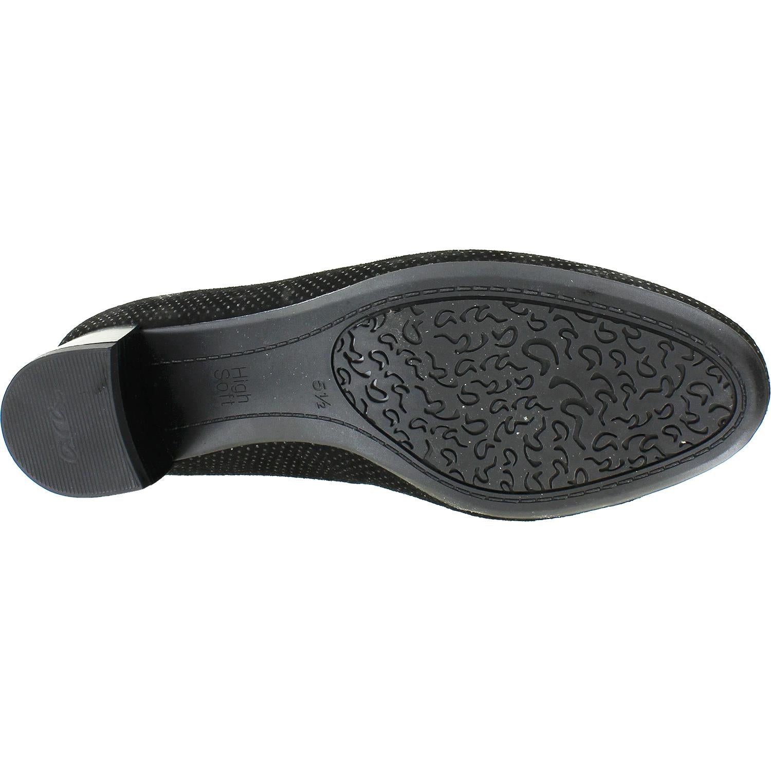 Womens Ara shoes Women's Ara Vivian Black Puntikid Suede Black Puntikid Suede