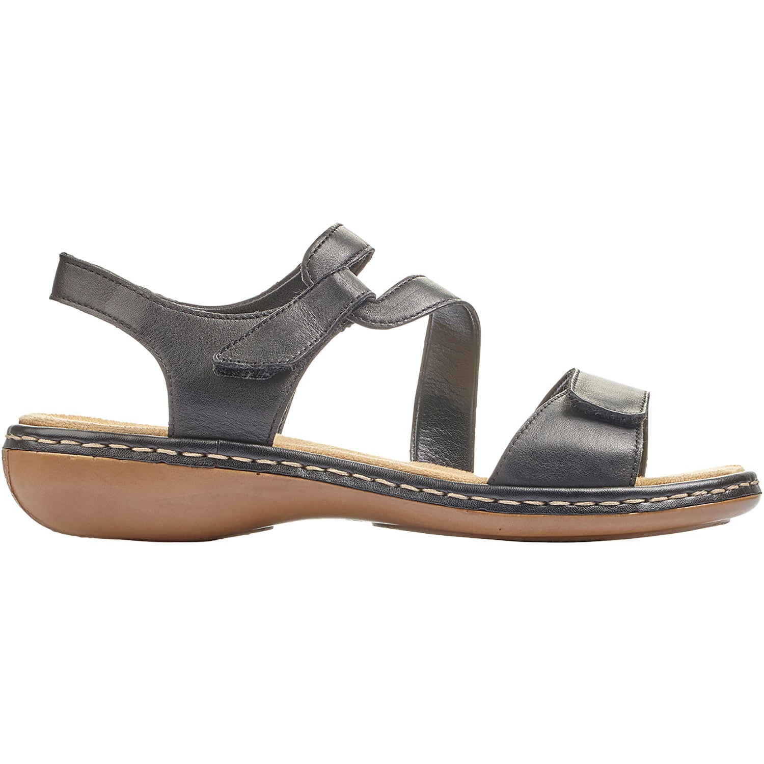 Womens Rieker Women's Rieker 659C7-00 Regina Black Leather Black Leather