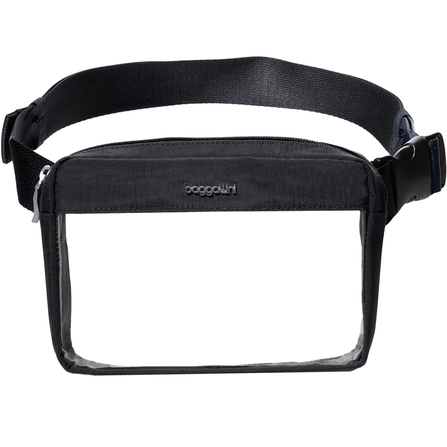 Womens Baggallini Baggallini Clear Stadium Belt Bag Sling Black Black