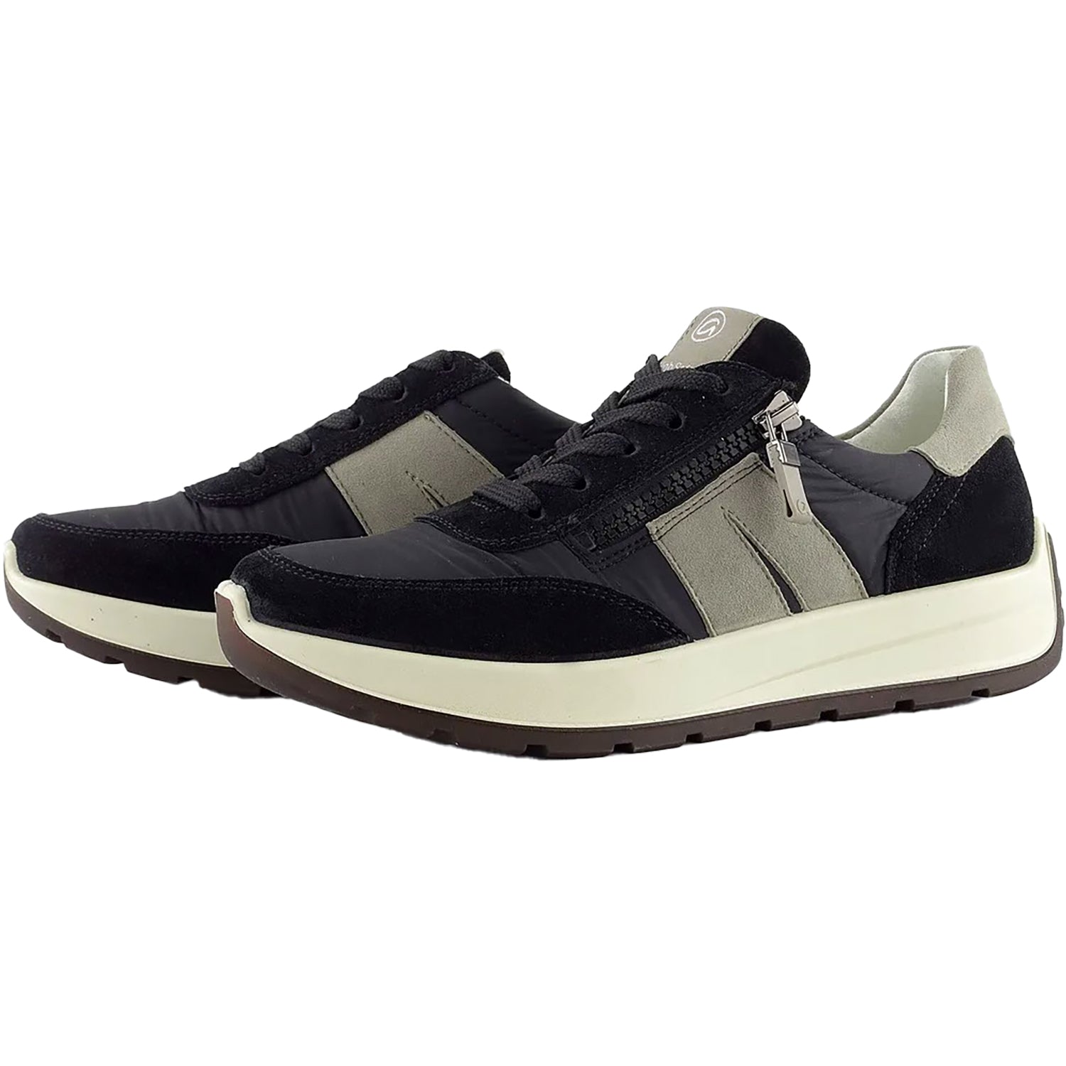 Womens Ara shoes Women's Ara Nerine Black/Moon Suede Black/Moon Suede