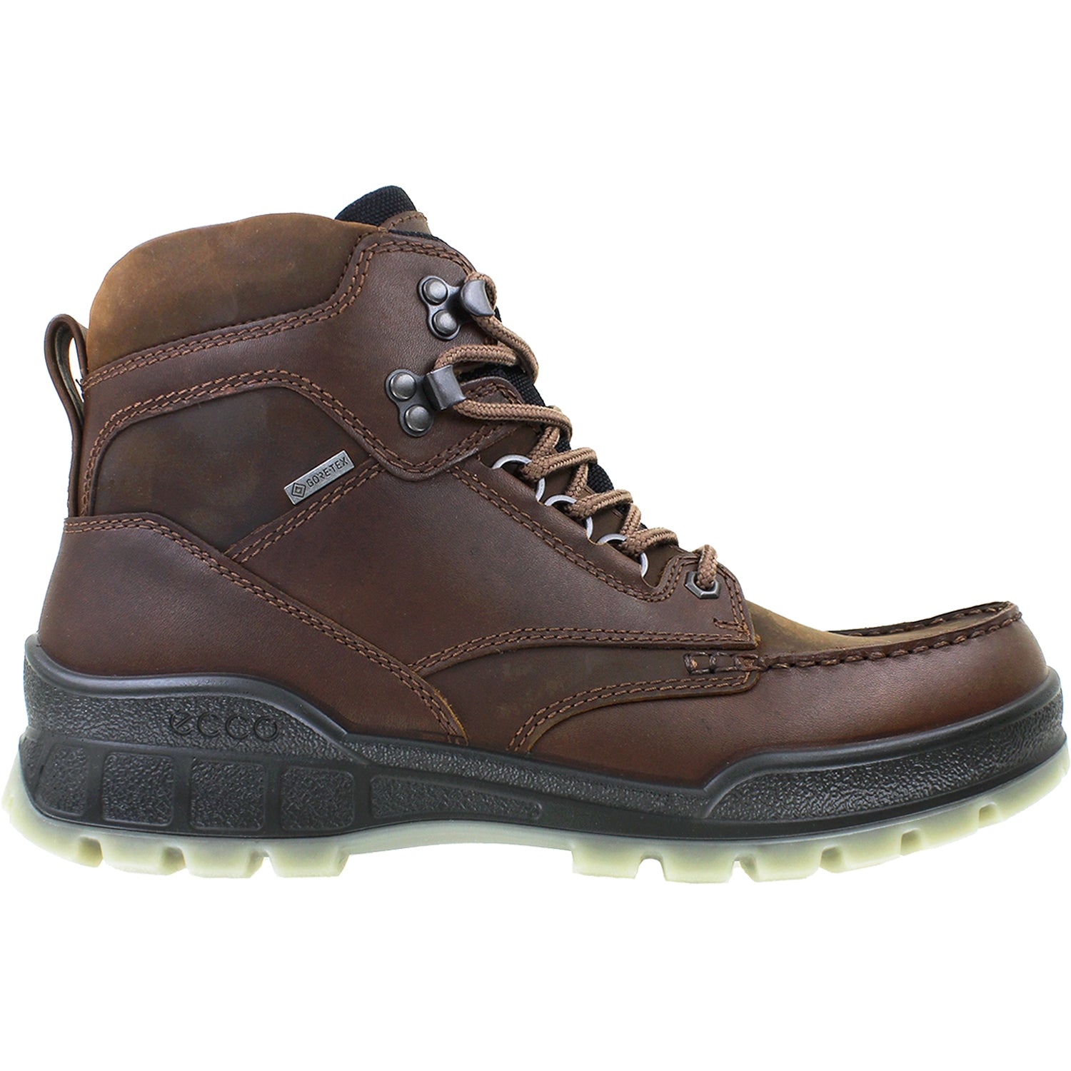 Mens Ecco Men's Ecco Track 25 High GTX Bison Leather/Nubuck Bison Leather/Nubuck