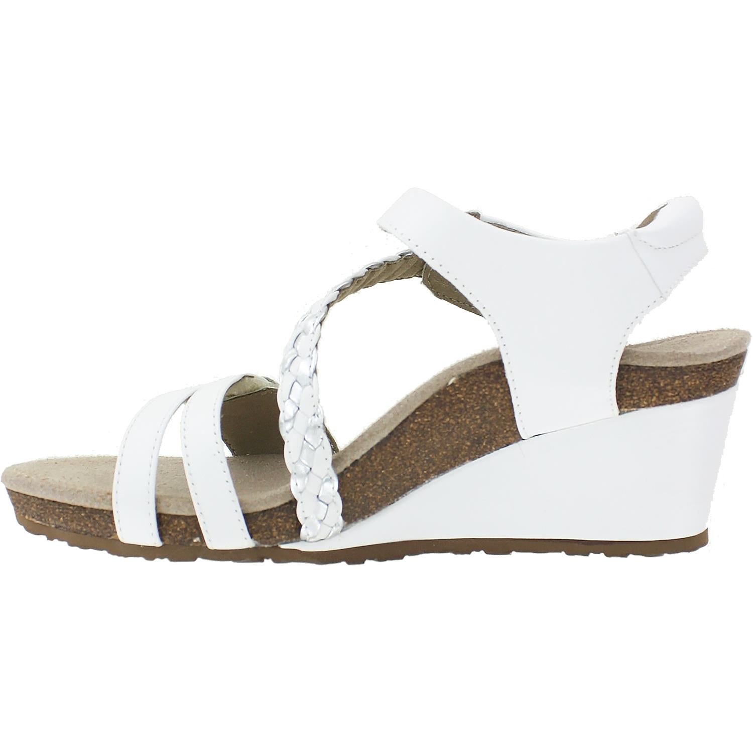 Womens Aetrex Women's Aetrex Naya White Leather White Leather
