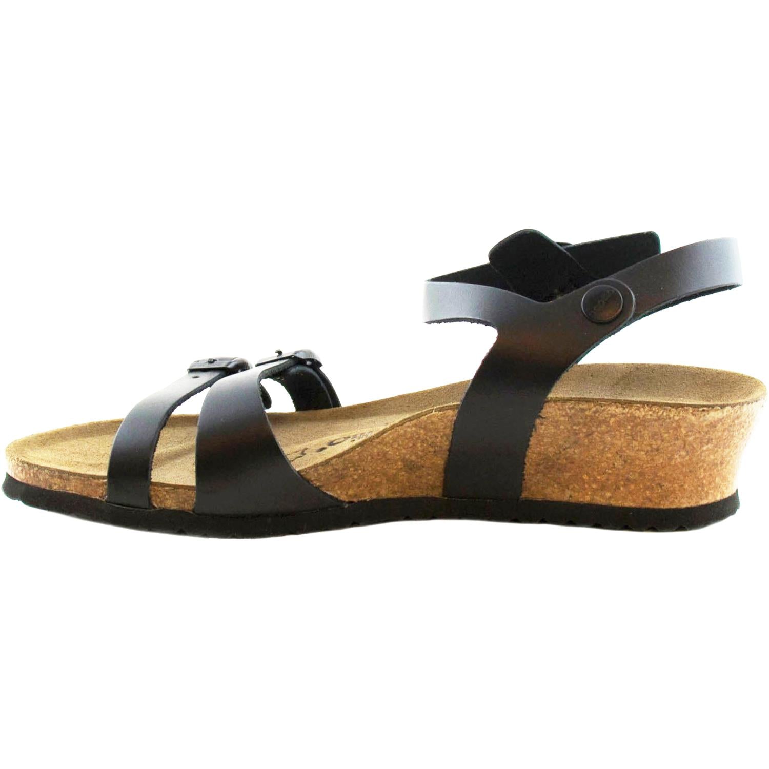 Womens Birkenstock Women's Birkenstock Lana Black Leather Black Leather