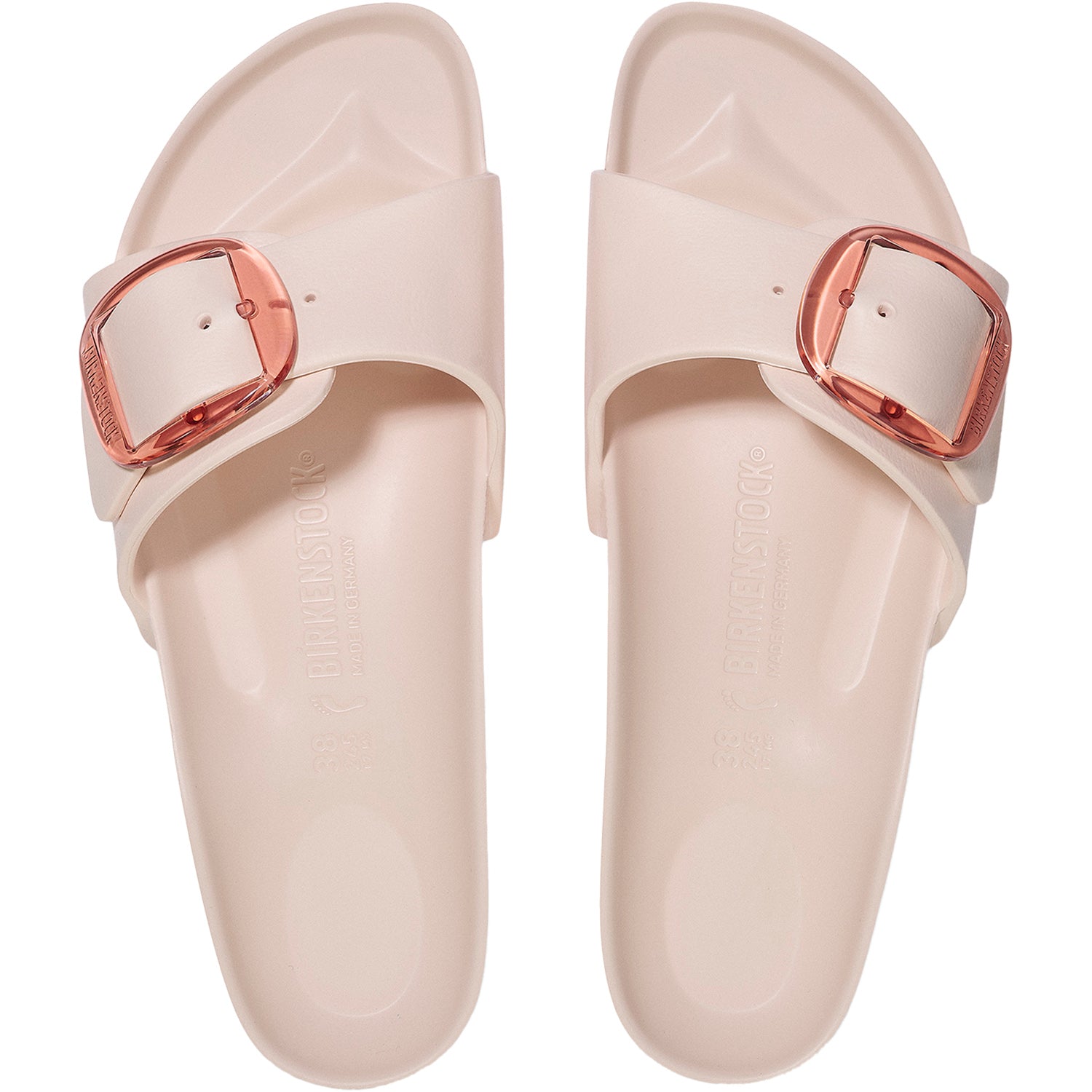 Womens Birkenstock Women's Birkenstock Big Buckle Madrid Eva Light Rose Light Rose