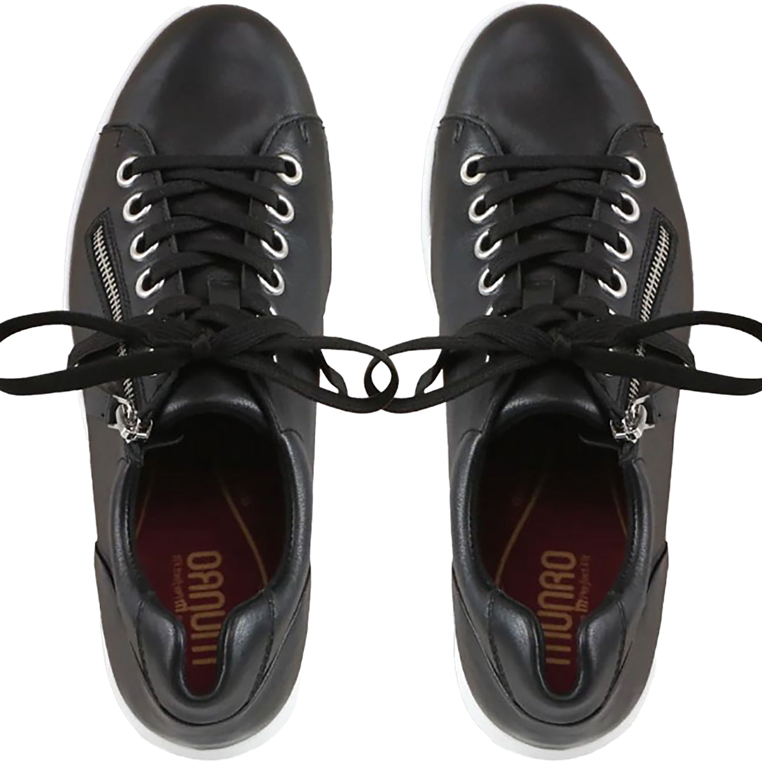 Womens Munro Women's Munro Tilly Black Leather Black Leather