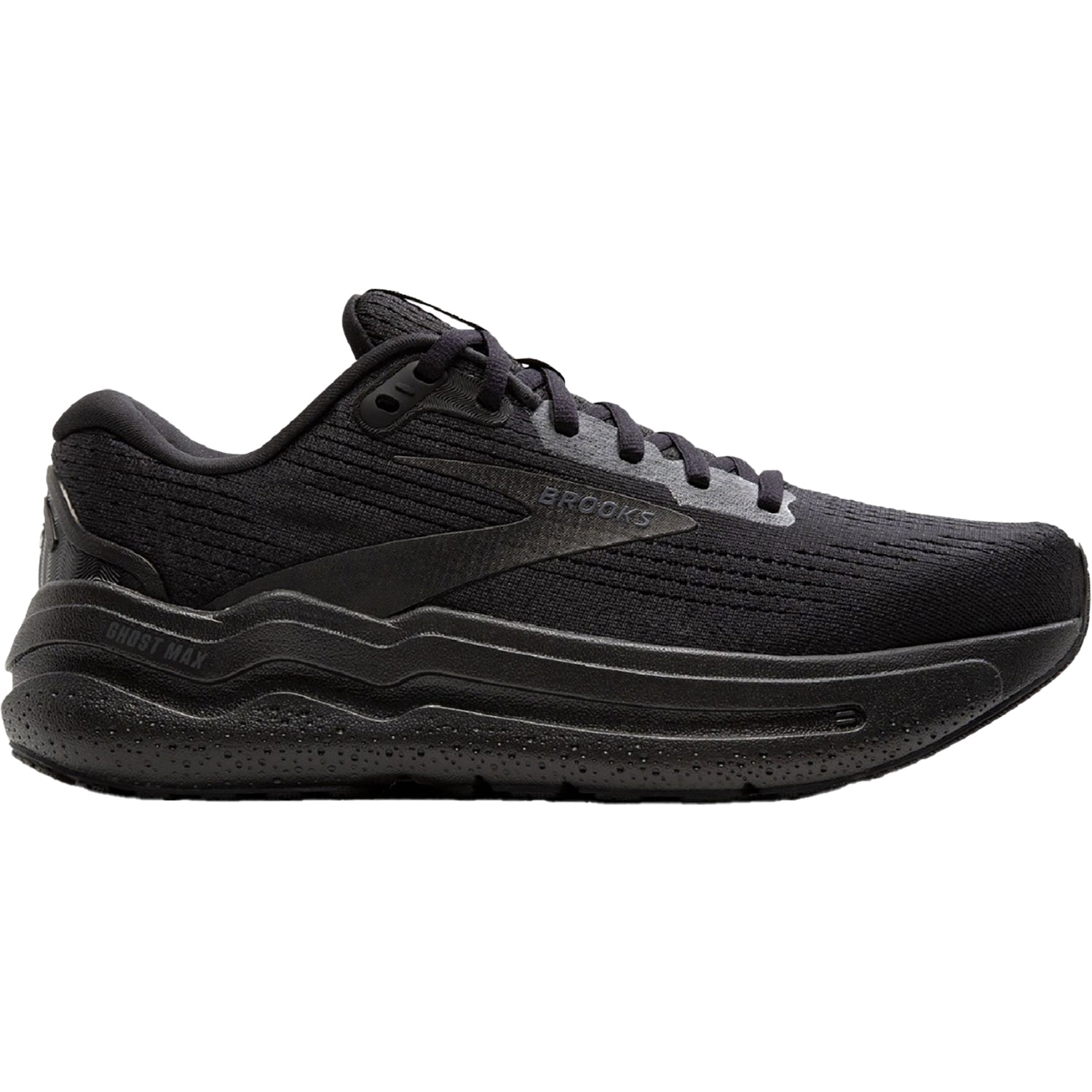 Mens Brooks Men's Brooks Ghost Max 2 Black/Black/Ebony Mesh Black/Black/Ebony Mesh
