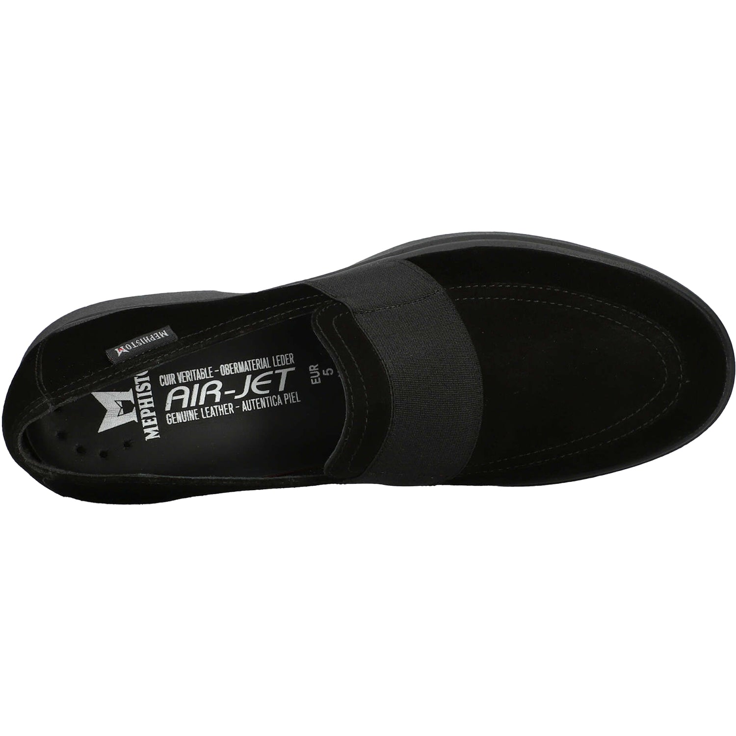 Womens Mephisto Women's Mephisto Debby Black Velsport Leather Black