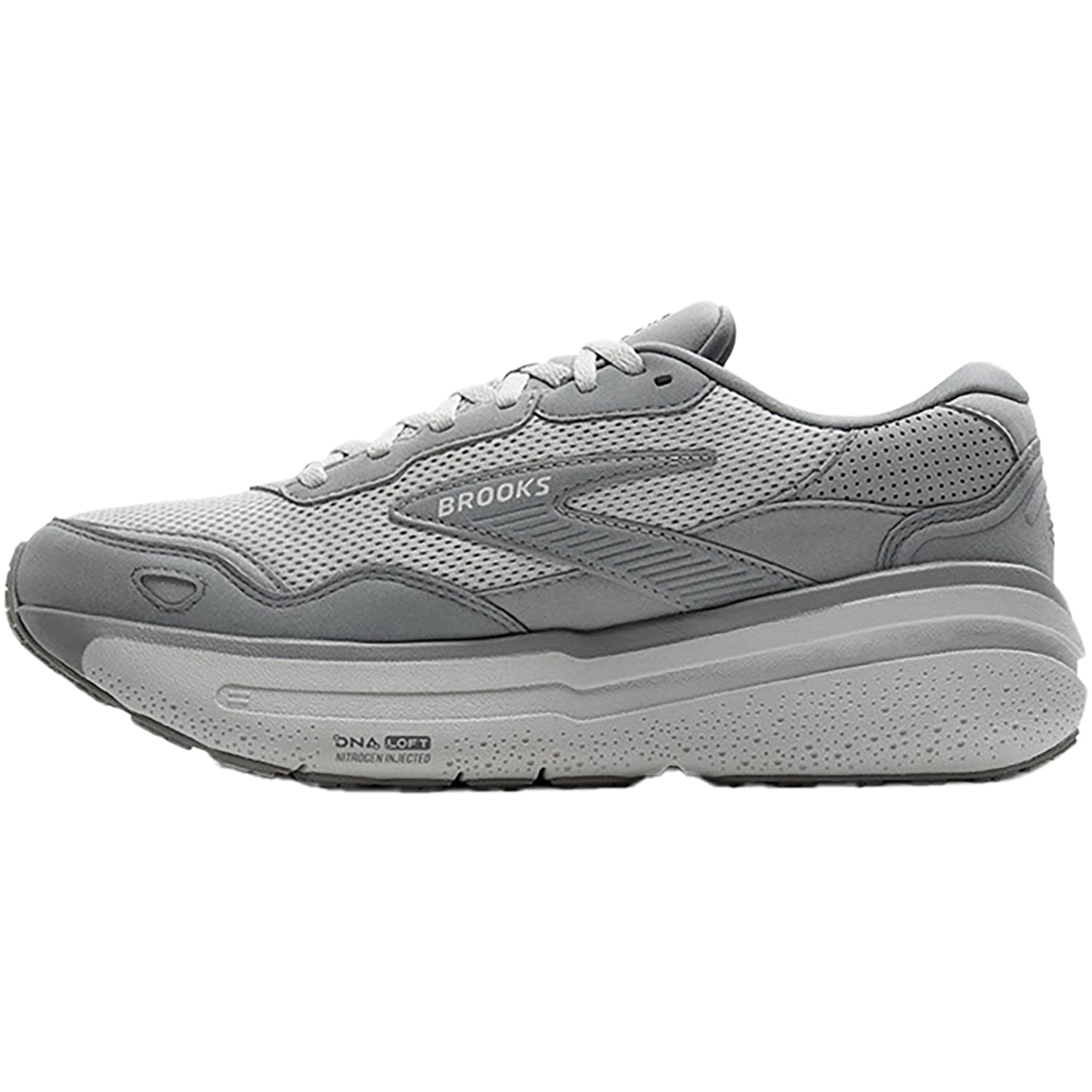 Mens Brooks Men's Brooks Ghost Max SE Primer Grey/Oyster/Alloy Suede Primer Grey/Oyster/Alloy Suede