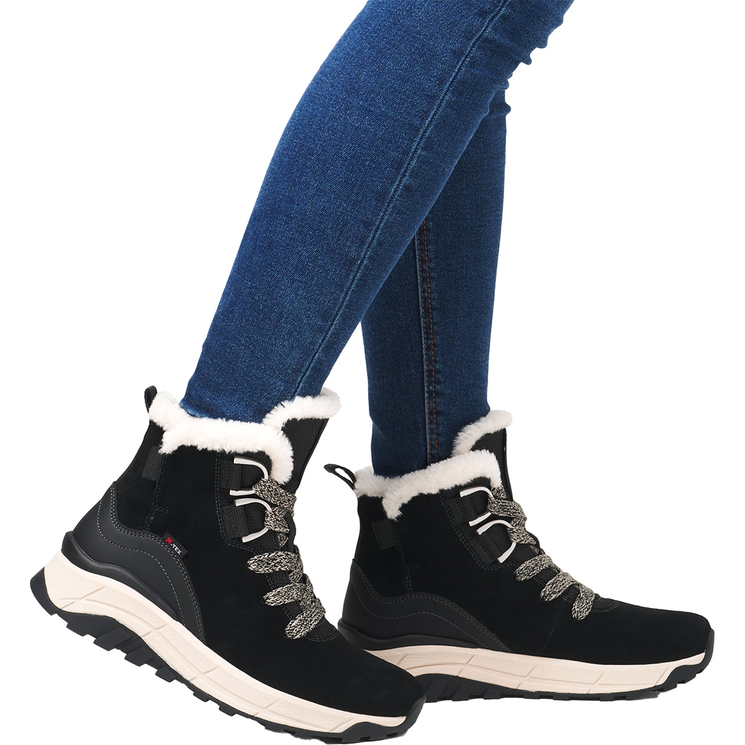 Womens Rieker revolution Women's Rieker W0073-00 Schwarz/Schwarz/Black Suede Schwarz/Schwarz/Black Suede