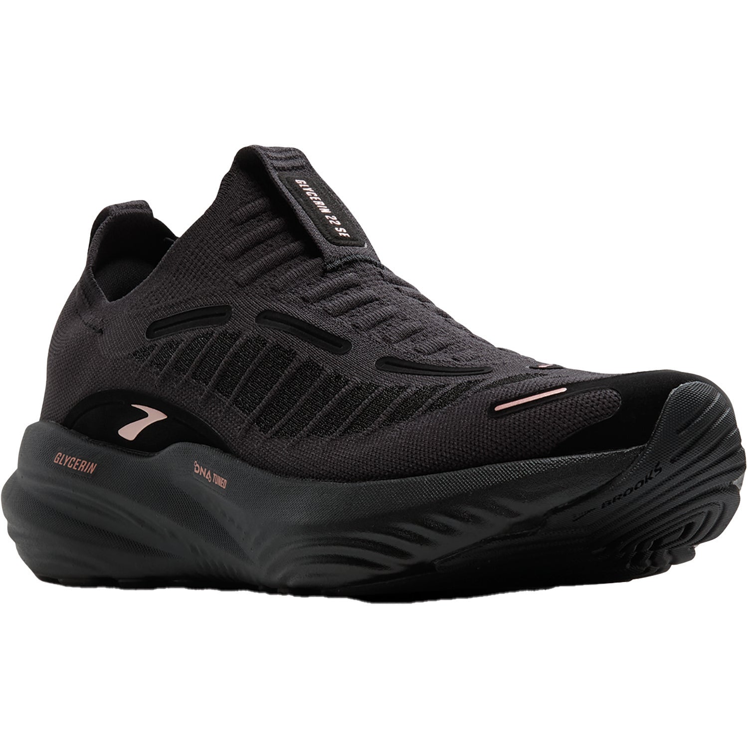 Womens Brooks Women's Brooks Glycerin 22 SE Black/Metallic Rose Gold Black/Metallic Rose Gold