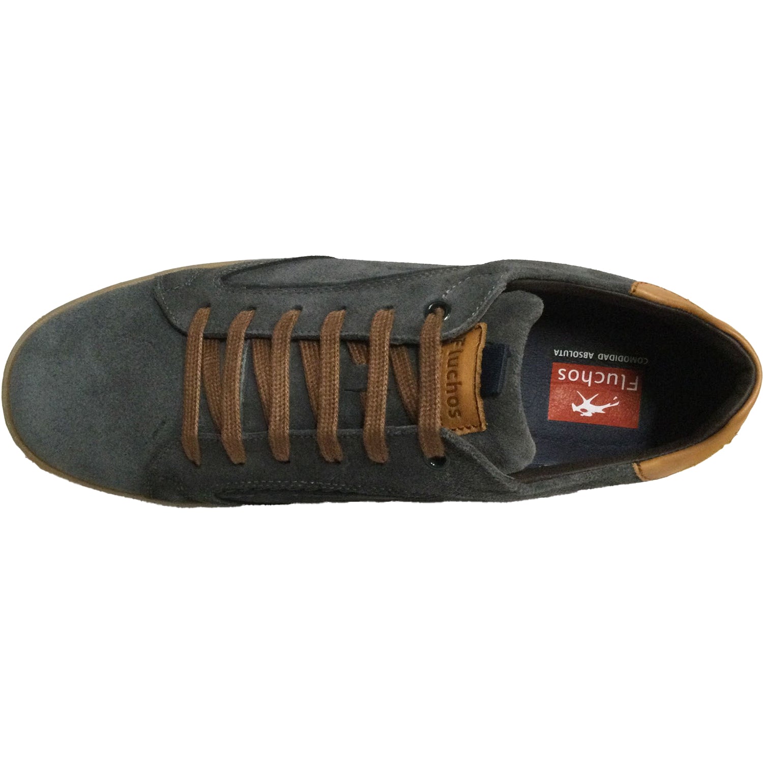 Mens Fluchos Men's Fluchos Leo Graphite Suede Graphite Suede