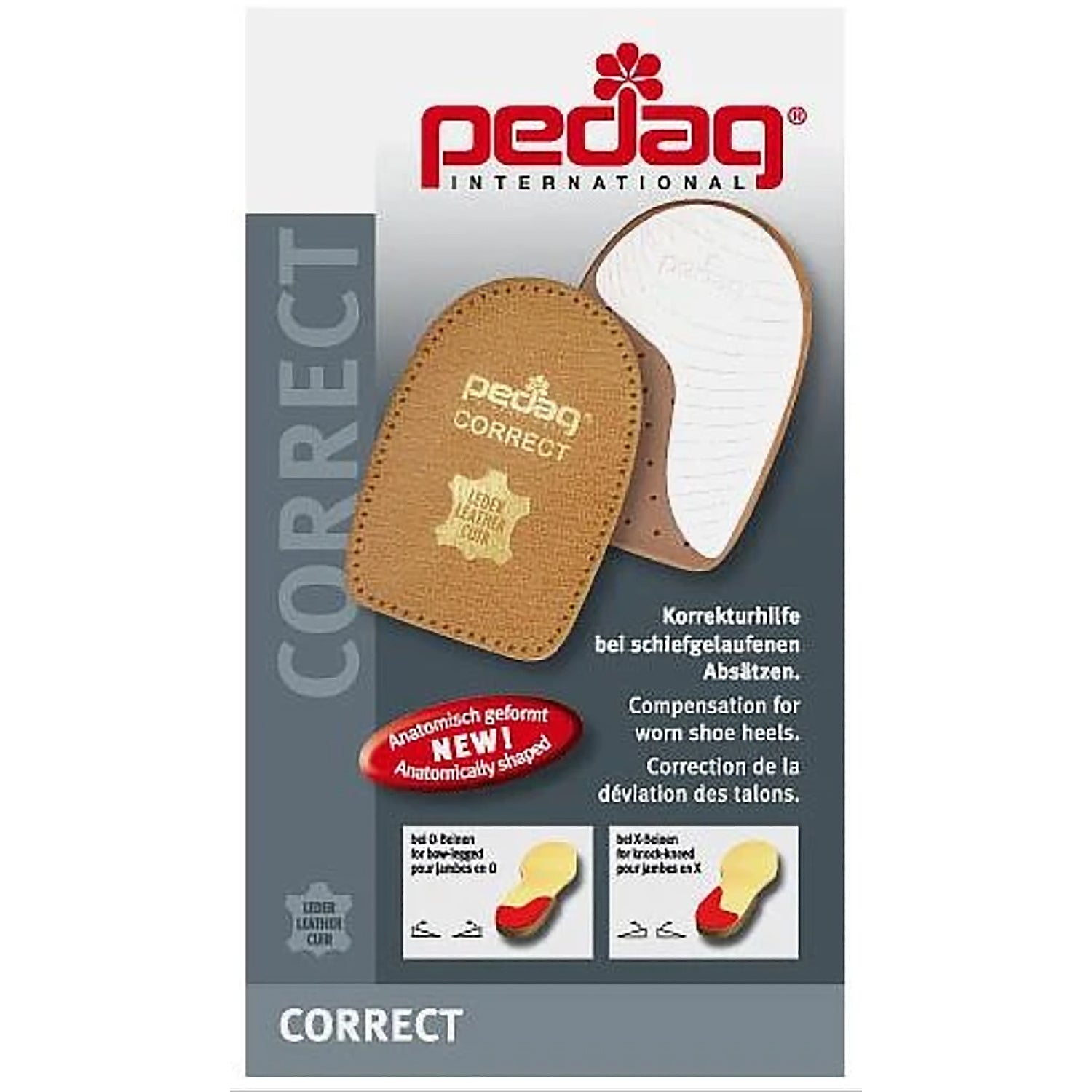 Unisex Pedag Unisex Pedag Correct Heel Inserts Step Straightener Tan
