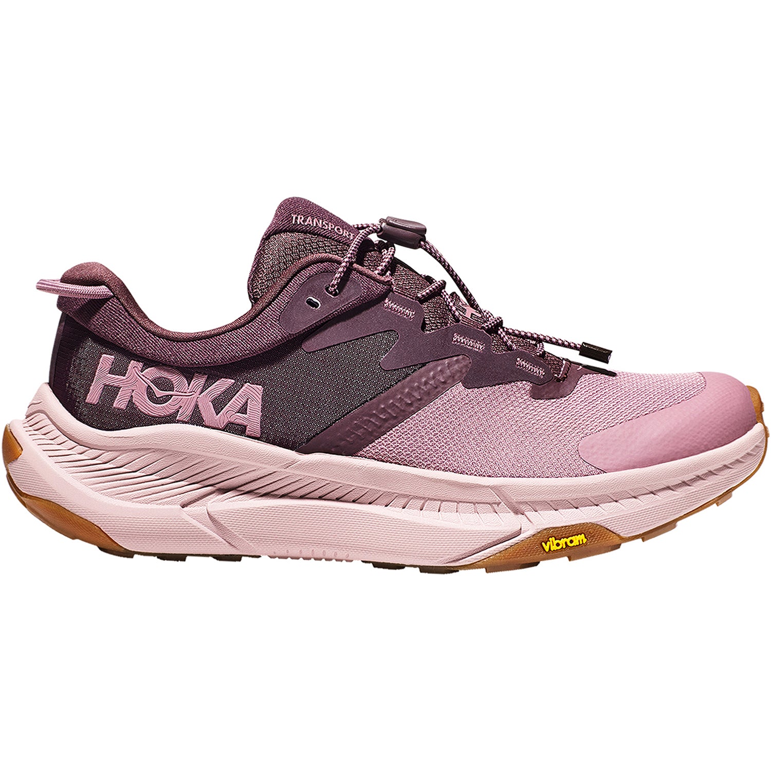Womens Hoka one one Women's Hoka Transport Raisin/Wistful Mauve Mesh Raisin/Wistful Mauve Mesh