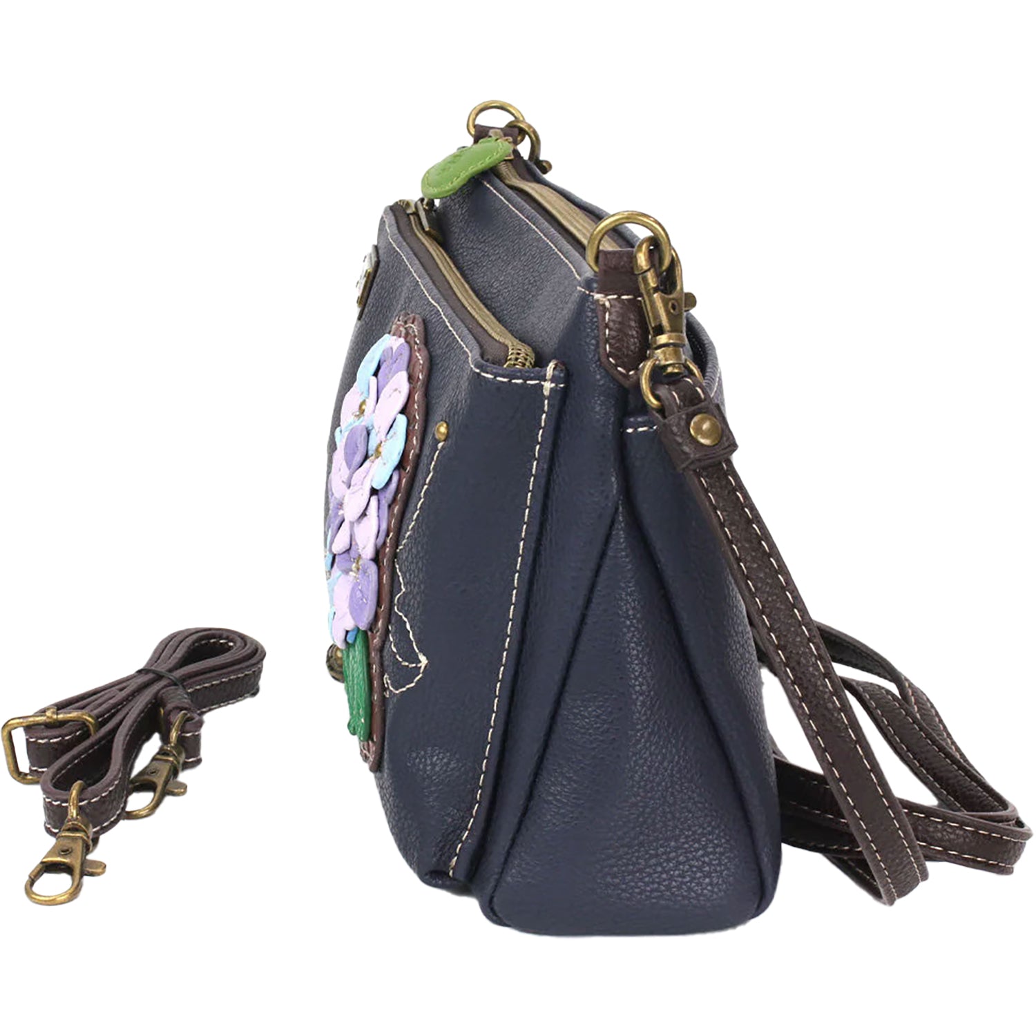 Unisex Chala Chala Hydrangea Deluxe Crossbody Navy Synthetic Navy Synthetic
