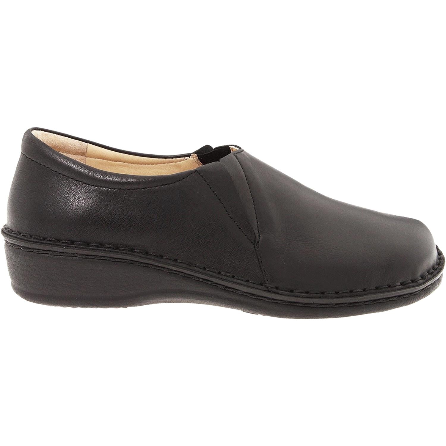 Womens Finn comfort Women's Finn Comfort Newport Black Nappa Leather Black Nappa Leather
