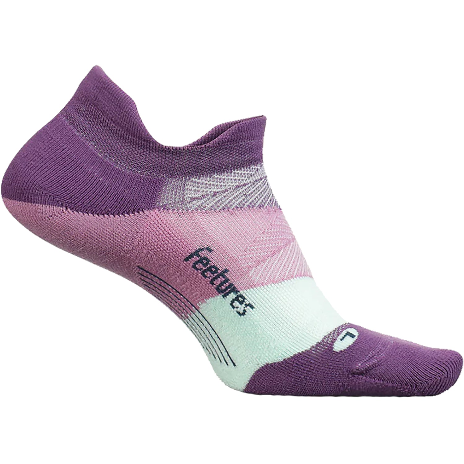 Womens Feetures Women's Feetures Elite Light Cushion No Show Tab Socks Peak Purple Peak Purple