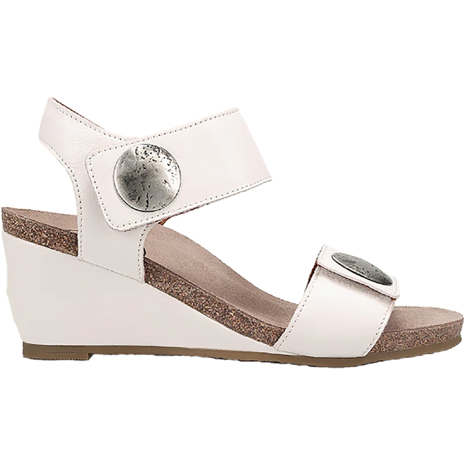 Womens Taos Women's Taos Carousel 3 White Leather White Leather