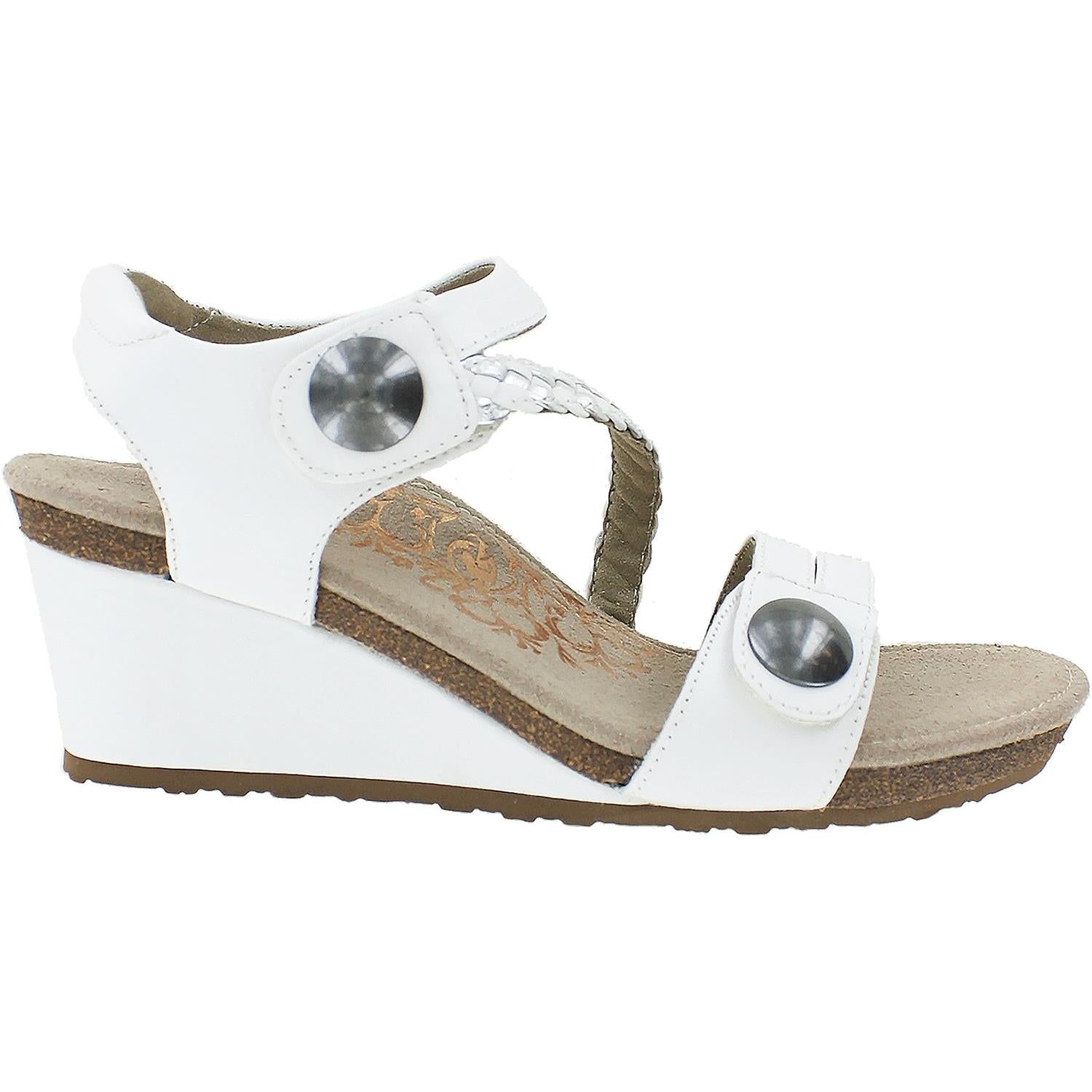 Womens Aetrex Women's Aetrex Naya White Leather White Leather