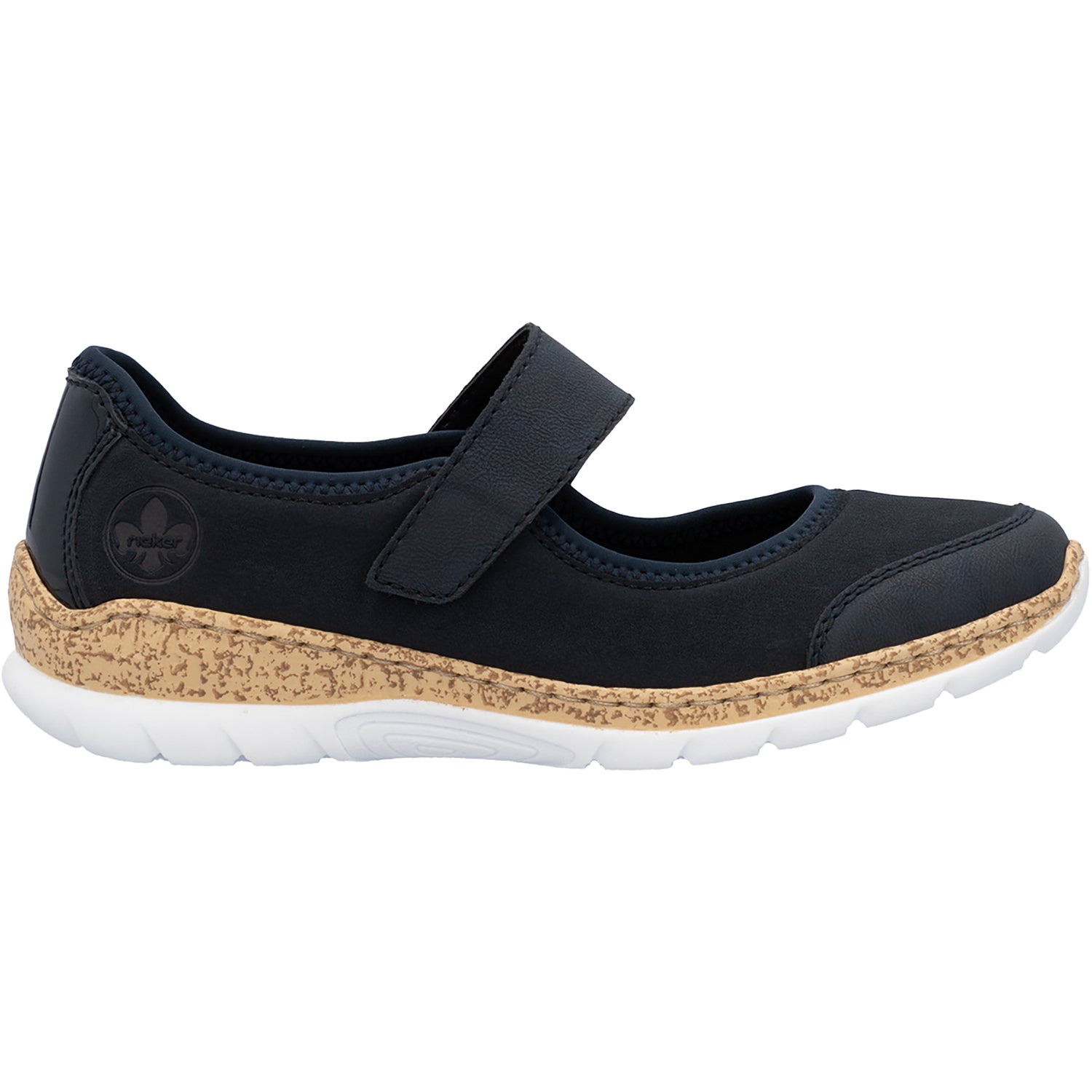 Womens Rieker Women's Rieker N42B0-14 Pazifik/Pazifik Synthetic Stretch Nubuck Pazifik/Pazifik