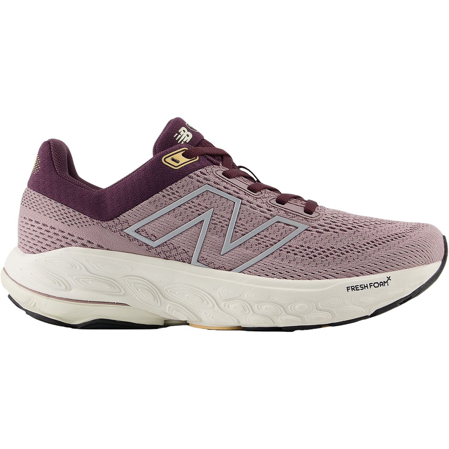 Womens New balance Women's New Balance Fresh Foam X W860J14 Ice Wine/Plum Brown/Silver Metallic Mesh Ice Wine/Plum Brown/Silver Metallic Mesh