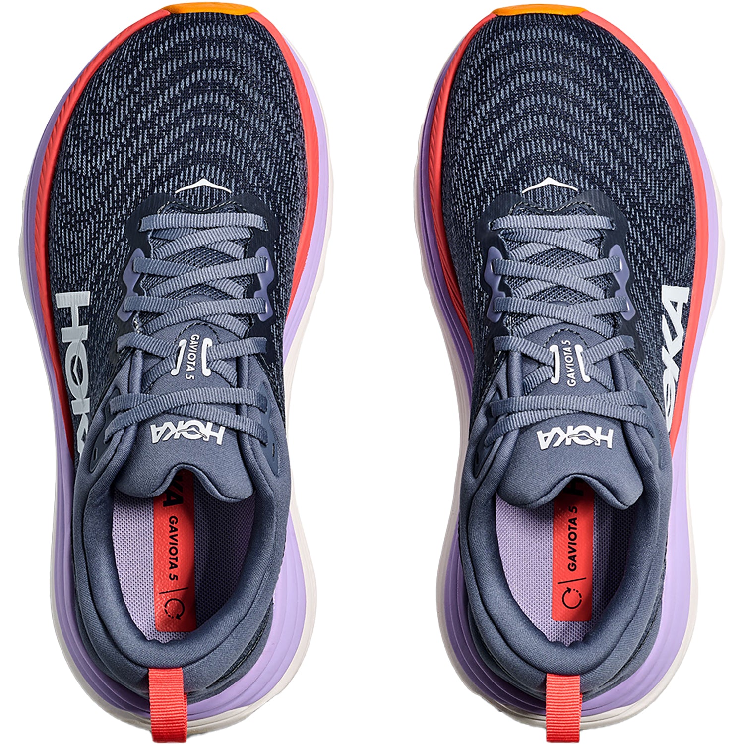 Womens Hoka one one Women's HOKA Gaviota 5 Anchor/Grapefruit Anchor/Grapefruit