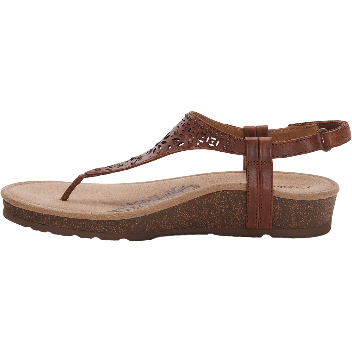 Womens Aetrex Women's Aetrex Evelyn Walnut Leather Walnut Leather