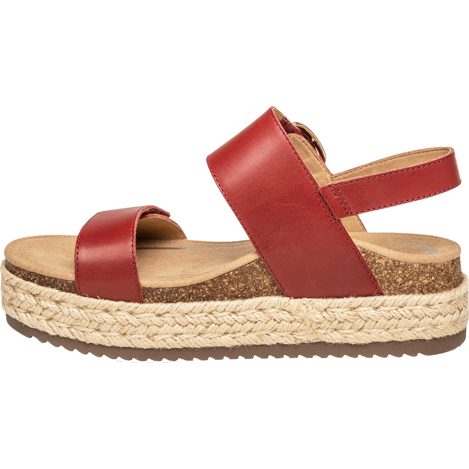Womens Aetrex Women's Aetrex Vania Red Leather Red Leather