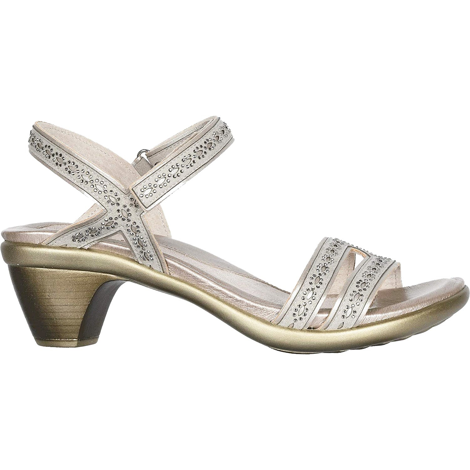 Womens Naot Women's Naot Idol Silver/Gray/Gray Stones Leather Silver/Gray/Gray Stones Leather